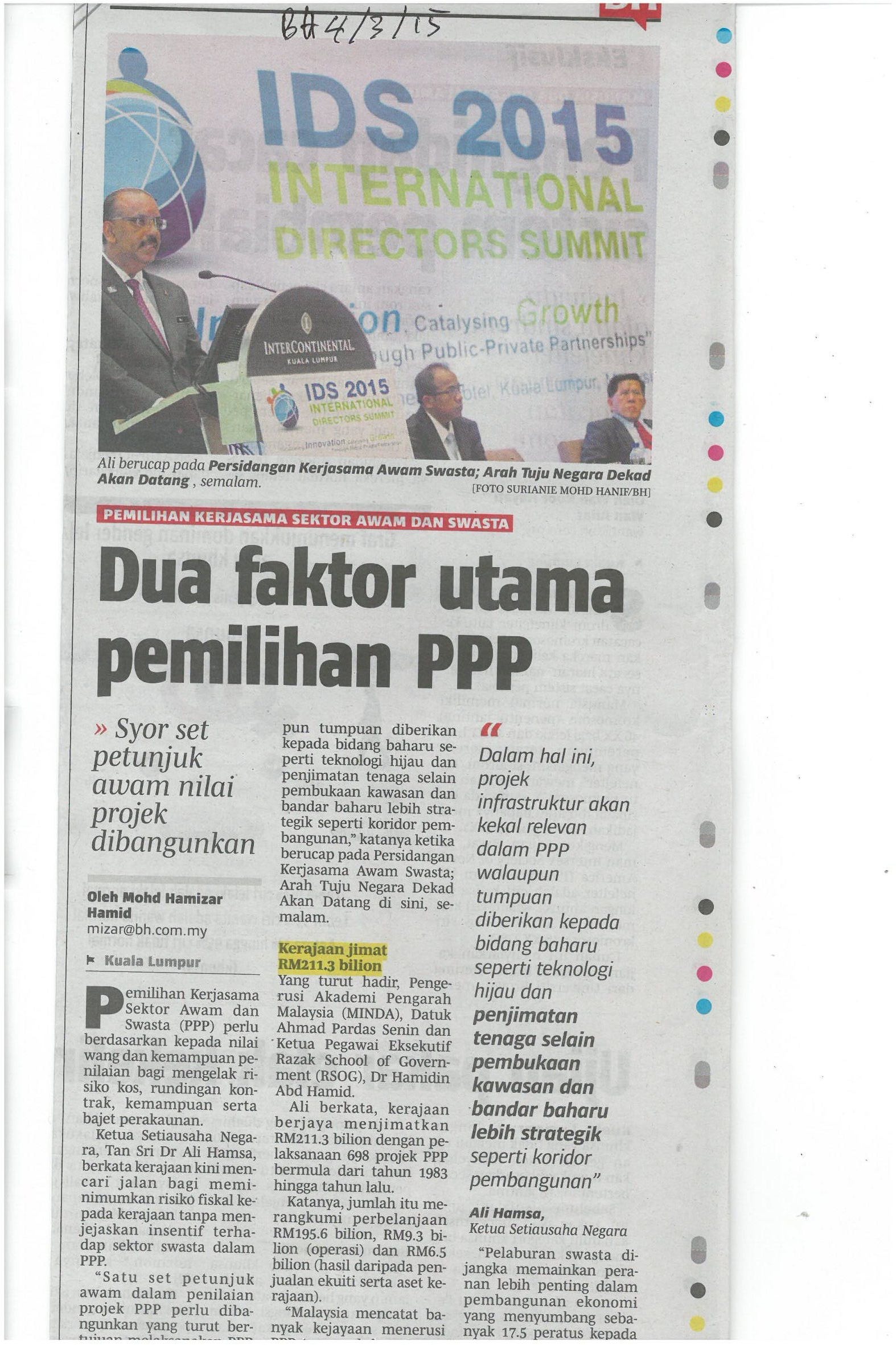 Dua faktor utama pemilihan PPP