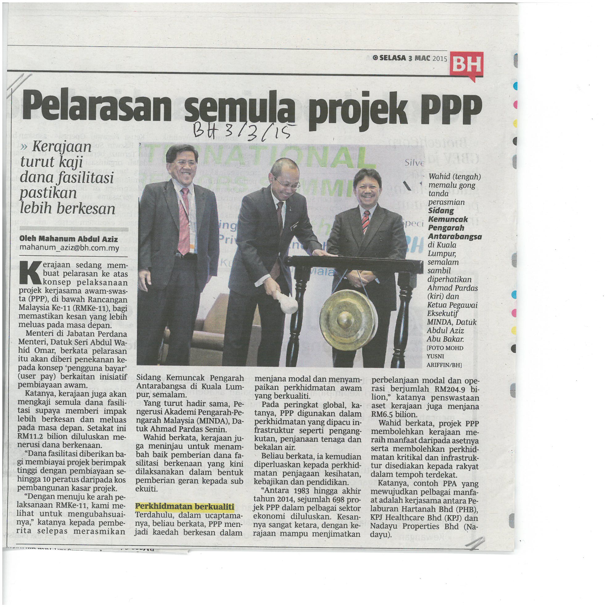 Pelarasan semula projek PPP