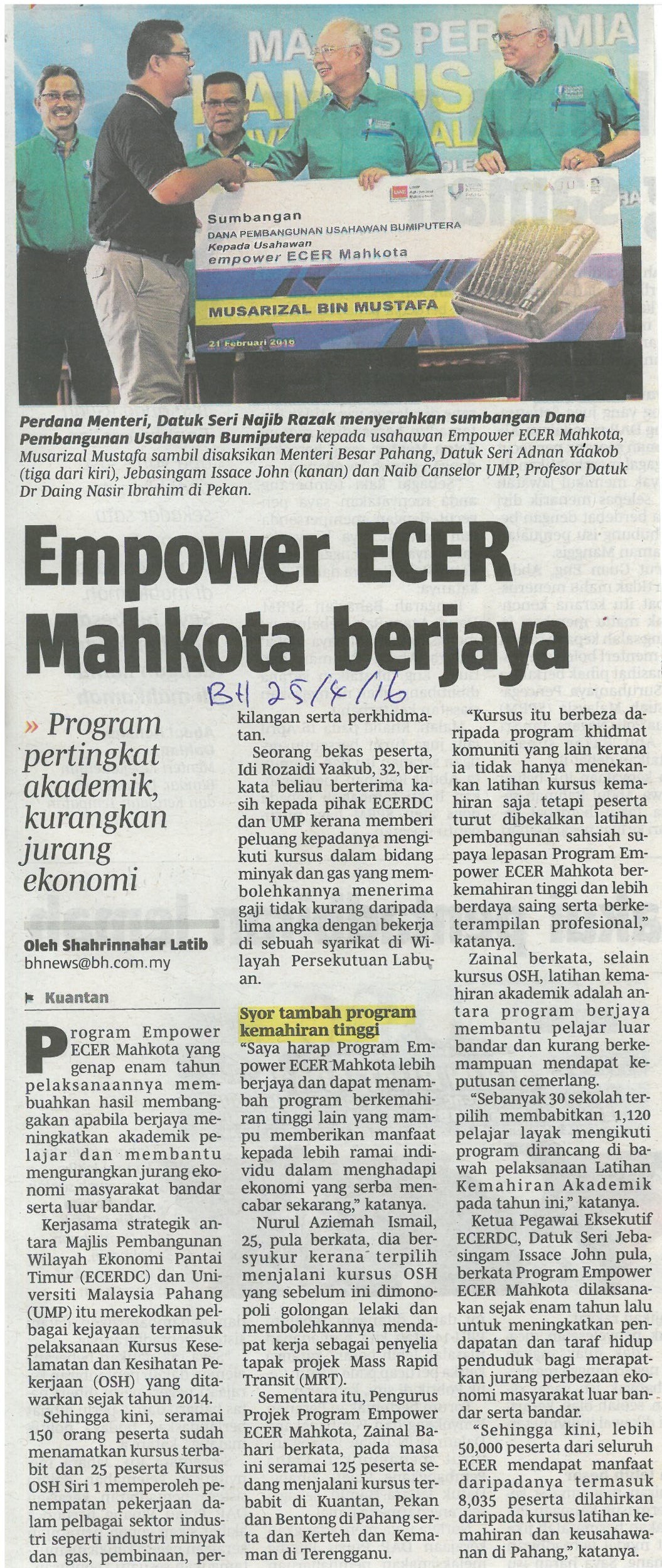 Empower ECER Mahkota berjaya