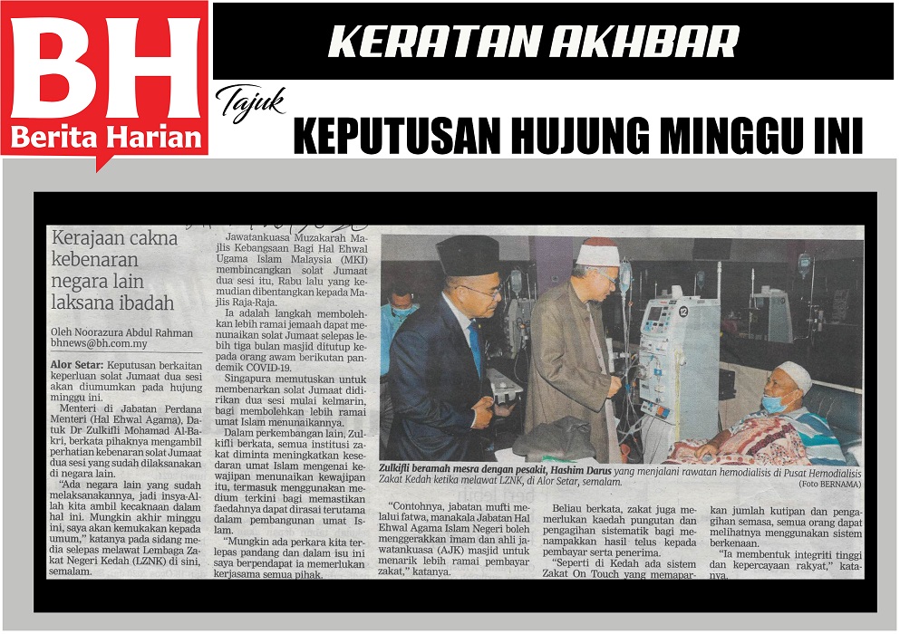 keputusan hujung minggu ini