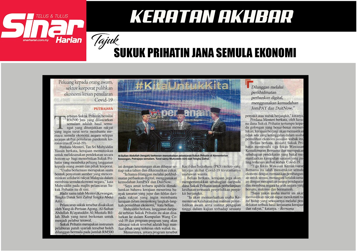 sukuk prihatin jana semula ekonomi