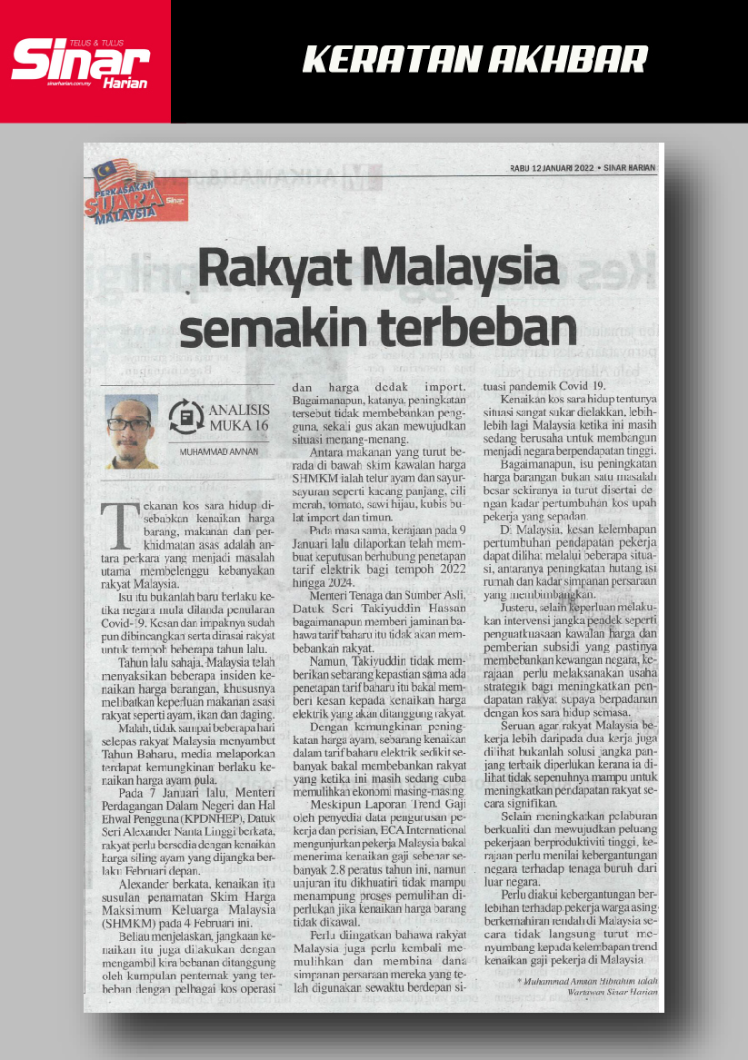 rakyat malaysia semakin terbeban