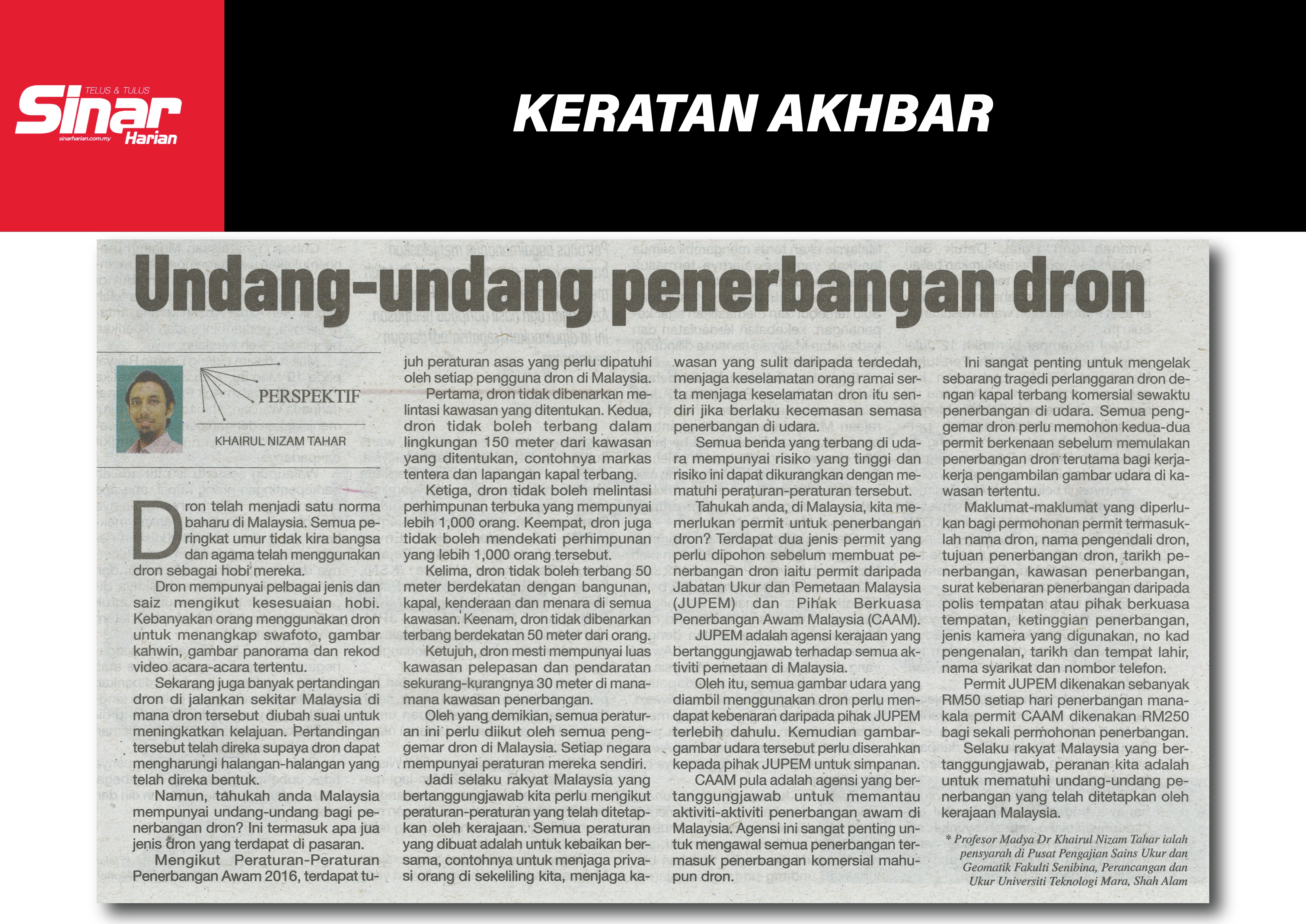 undang undang penerbangan dron