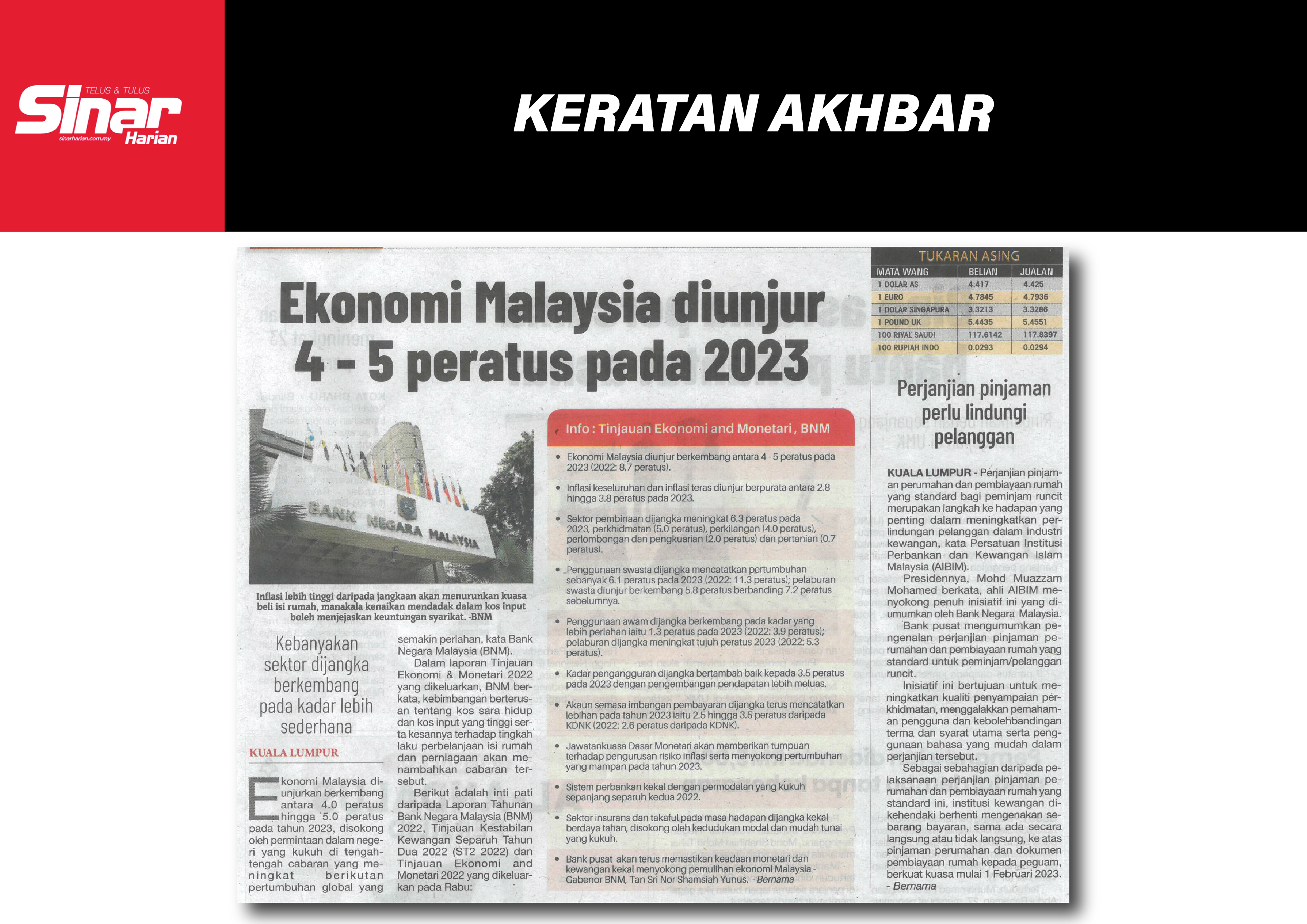 ekonomi malaysia diunjur 4 5 peratus pada 2023