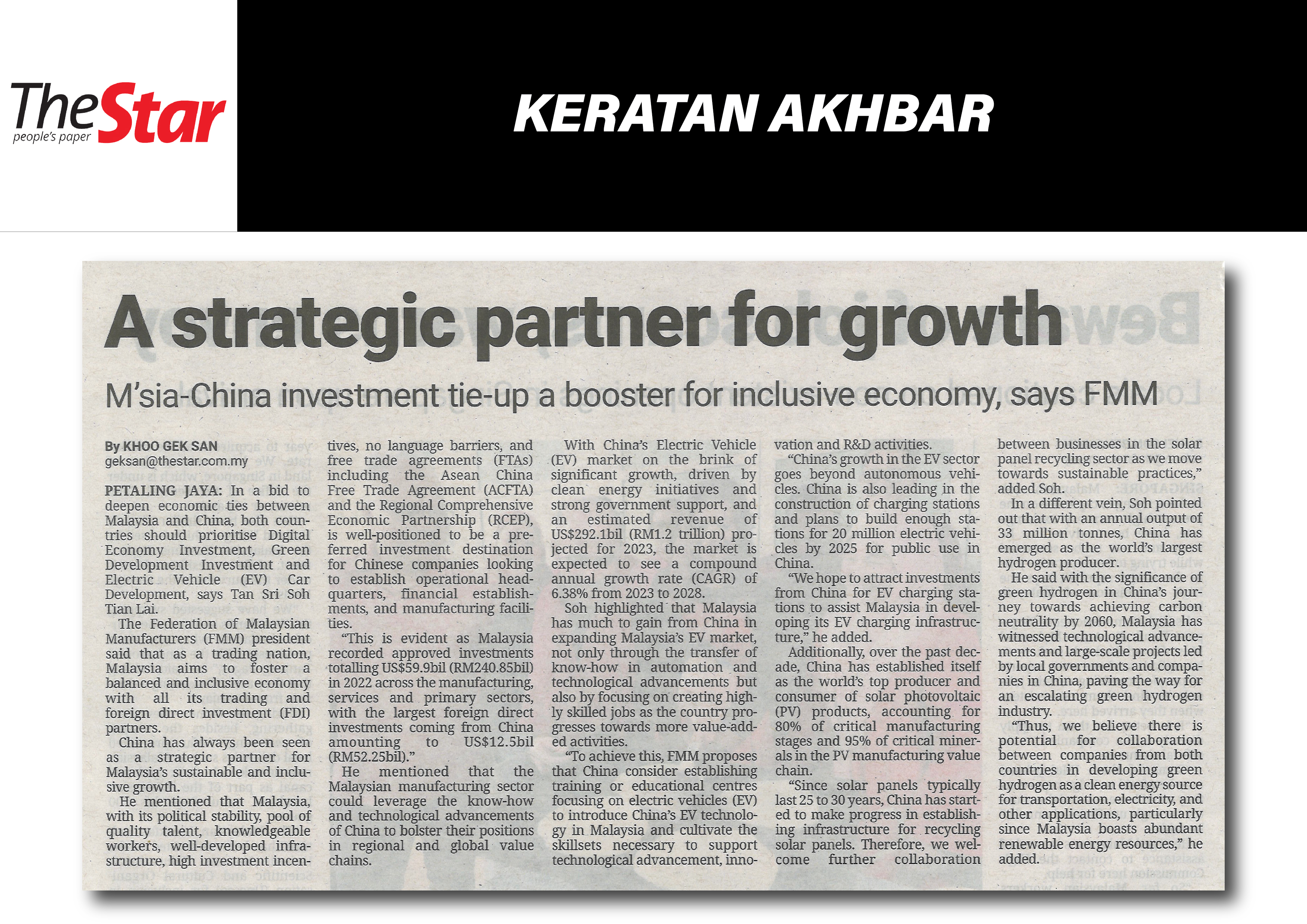 STAR 01 A STRATEGIC PARTNER FOR GROWTH